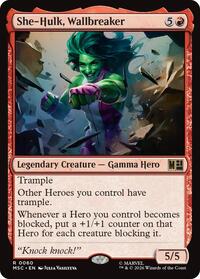 She-Hulk, Wallbreaker, Commander: Marvel Super Heroes