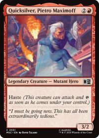 Quicksilver, Pietro Maximoff (0551), Commander: Marvel Super Heroes