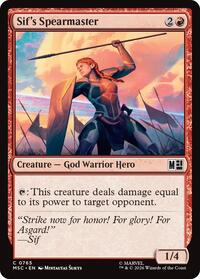 Sif's Spearmaster, Commander: Marvel Super Heroes