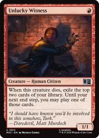 Unlucky Witness, Commander: Marvel Super Heroes