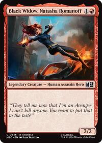 Black Widow, Natasha Romanoff (0846), Commander: Marvel Super Heroes
