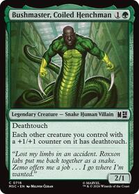 Bushmaster, Coiled Henchman, Commander: Marvel Super Heroes