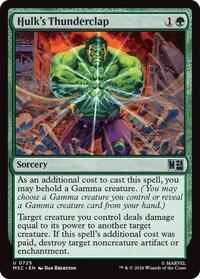 Hulk's Thunderclap, Commander: Marvel Super Heroes