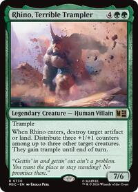 Rhino, Terrible Trampler, Commander: Marvel Super Heroes