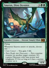 Sauron, Dino Devoteee, Commander: Marvel Super Heroes