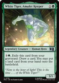 White Tiger, Amulet Keeper, Commander: Marvel Super Heroes