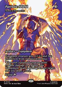 Patriotic Shield - Sword of Fire and Ice (Borderless), Marvel Universe Eternal-Legal