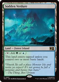 Sodden Verdure (Surge Foil), Commander: Marvel Super Heroes