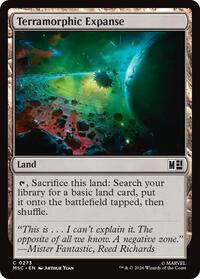 Terramorphic Expanse (0273) (Surge Foil), Commander: Marvel Super Heroes