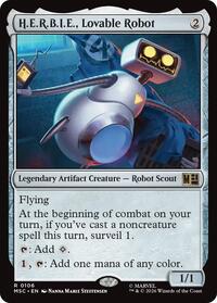 H.E.R.B.I.E., Lovable Robot (Surge Foil), Commander: Marvel Super Heroes