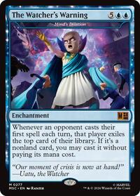 The Watcher's Warning - Mind's Dilation (Surge Foil), Commander: Marvel Super Heroes
