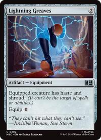 Lightning Greaves (Surge Foil), Commander: Marvel Super Heroes
