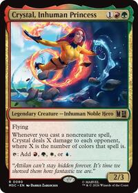 Crystal, Inhuman Princess (Surge Foil), Commander: Marvel Super Heroes