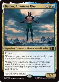 Namor, Atlantean King (Surge Foil), Commander: Marvel Super Heroes