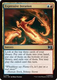 Expressive Iteration (Surge Foil), Commander: Marvel Super Heroes
