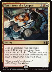 Taunt from the Rampart, Commander: Marvel Super Heroes
