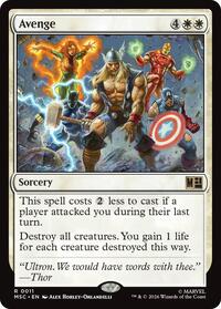 Avenge (Surge Foil), Commander: Marvel Super Heroes