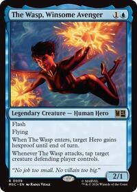 The Wasp, Winsome Avenger (Surge Foil), Commander: Marvel Super Heroes