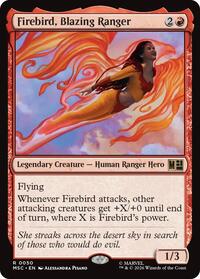 Firebird, Blazing Ranger (Surge Foil), Commander: Marvel Super Heroes