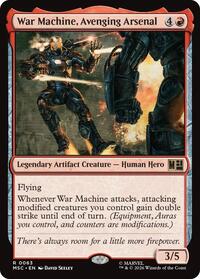 War Machine, Avenging Arsenal (Surge Foil), Commander: Marvel Super Heroes