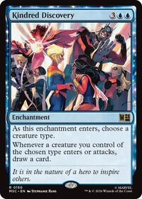 Kindred Discovery (Surge Foil), Commander: Marvel Super Heroes