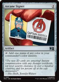 Arcane Signet (0191) (Surge Foil), Commander: Marvel Super Heroes