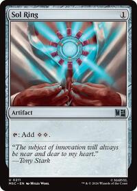 Sol Ring (0211) (Surge Foil), Commander: Marvel Super Heroes