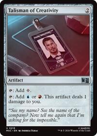 Talisman of Creativity (Surge Foil), Commander: Marvel Super Heroes