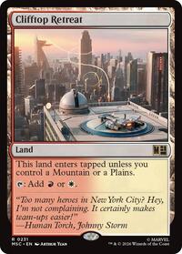 Clifftop Retreat (Surge Foil), Commander: Marvel Super Heroes