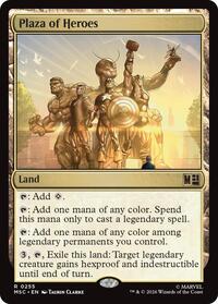 Plaza of Heroes (Surge Foil), Commander: Marvel Super Heroes
