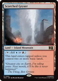 Scorched Geyser (Surge Foil), Commander: Marvel Super Heroes