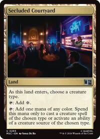 Secluded Courtyard (Surge Foil), Commander: Marvel Super Heroes