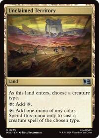 Unclaimed Territory (Surge Foil), Commander: Marvel Super Heroes