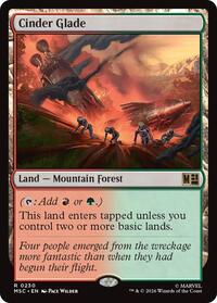 Cinder Glade (Surge Foil), Commander: Marvel Super Heroes