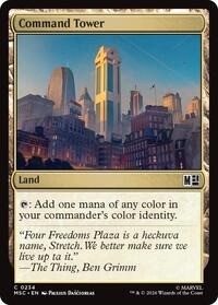 Command Tower (0234) (Surge Foil), Commander: Marvel Super Heroes