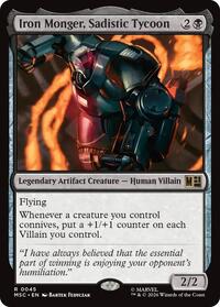 Iron Monger, Sadistic Tycoon (Surge Foil), Commander: Marvel Super Heroes