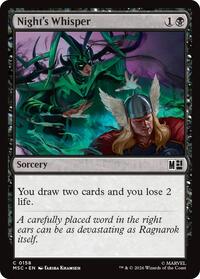 Night's Whisper, Commander: Marvel Super Heroes