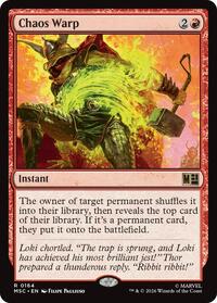 Chaos Warp (Surge Foil), Commander: Marvel Super Heroes