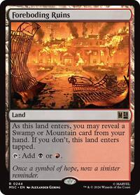 Foreboding Ruins (Surge Foil), Commander: Marvel Super Heroes