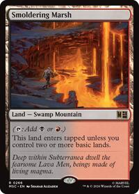 Smoldering Marsh (Surge Foil), Commander: Marvel Super Heroes