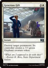 Generous Gift, Commander: Marvel Super Heroes