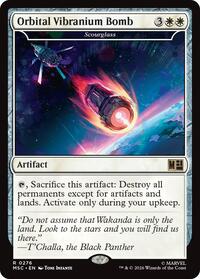 Orbital Vibranium Bomb - Scourglass, Commander: Marvel Super Heroes