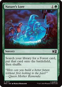 Nature's Lore, Commander: Marvel Super Heroes