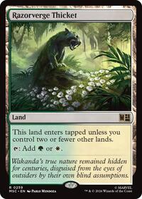Razorverge Thicket, Commander: Marvel Super Heroes