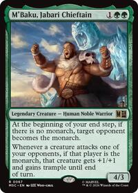 M'Baku, Jabari Chieftain (Surge Foil), Commander: Marvel Super Heroes