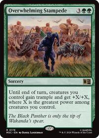 Overwhelming Stampede (Surge Foil), Commander: Marvel Super Heroes