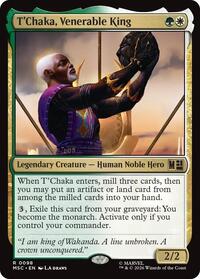T'Chaka, Venerable King (Surge Foil), Commander: Marvel Super Heroes