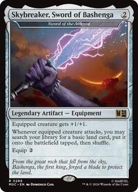 Skybreaker, Sword of Bashenga - Sword of the Animist (Surge Foil), Commander: Marvel Super Heroes
