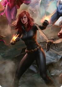 Black Widow, Intel Expert Art Card, Art Series: Marvel Super Heroes