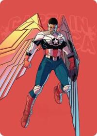 Captain America, Wings of Freedom Art Card (22/45), Art Series: Marvel Super Heroes